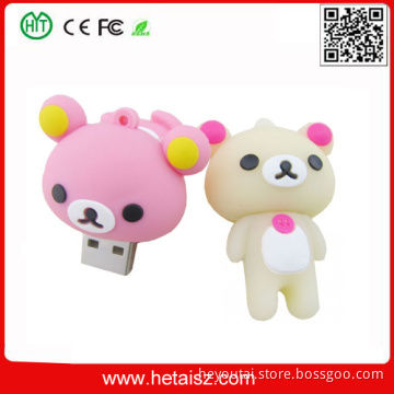 PVC Teddy Bear USB Flash Drive, Cute Animal USB Memory, Teddy Bear USB 1GB Cheap